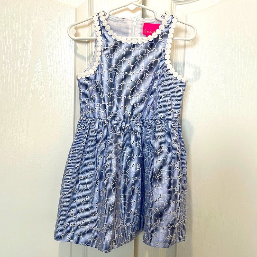 Lilly Pulitzer Girls Mini Tori Eyelet dress. New with tags. Size 4.